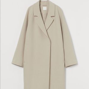 Calf-length Coat Beige